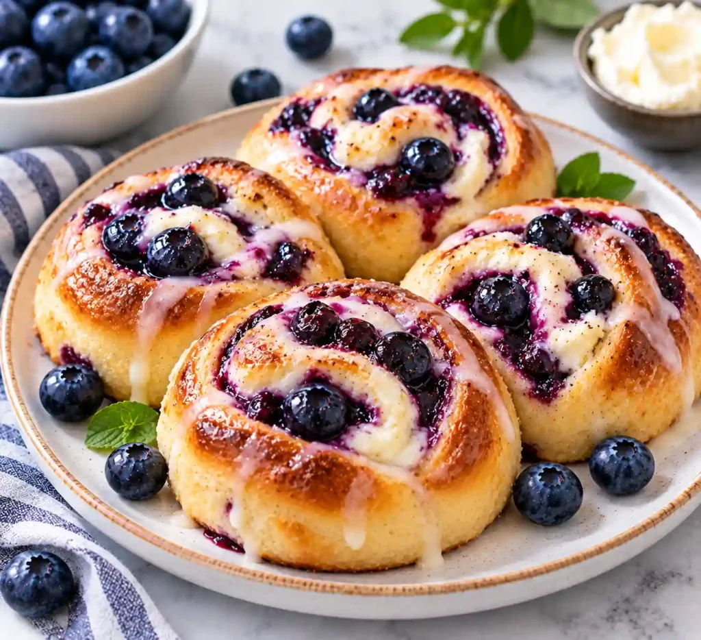 Blueberry Cream Cheese Buns