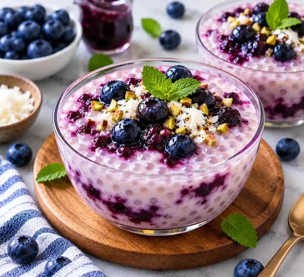 Blueberry Sago Pudding