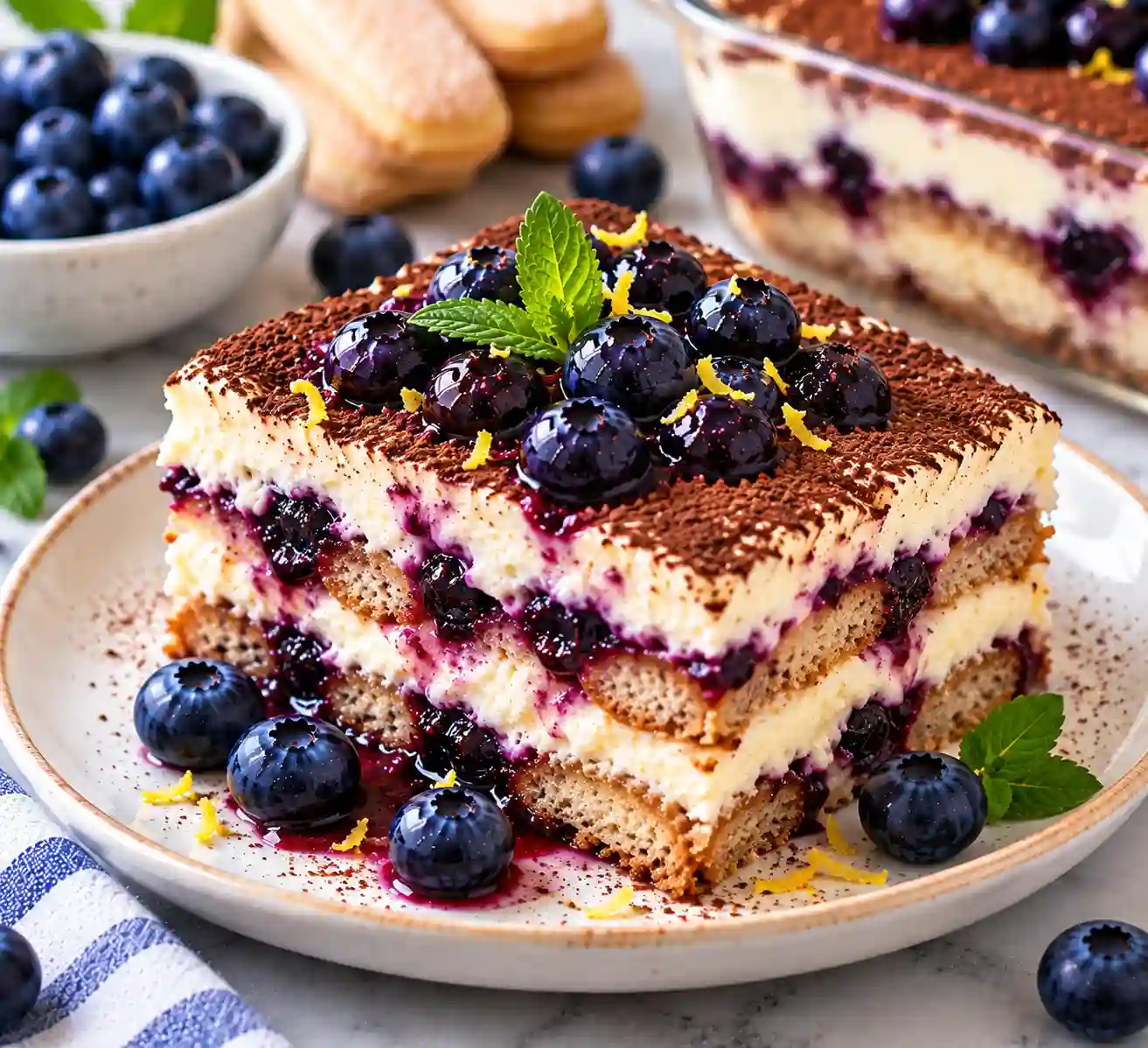 Blueberry Tiramisu